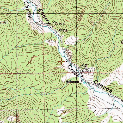 Topographic Map of Uhalde Ranch, NV