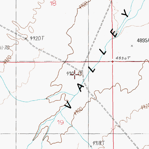 Topographic Map of Buttes Spring, NV