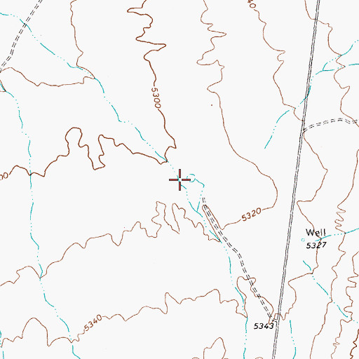 Topographic Map of White River Reservoir, NV