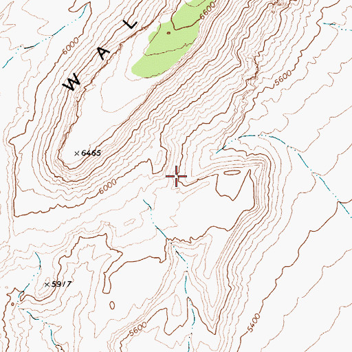 Topographic Map of Barney Spring, NV