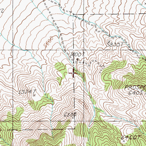 Topographic Map of Monitor Spring, NV