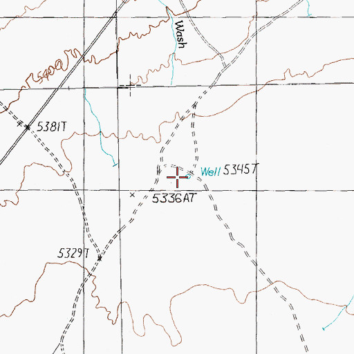 Topographic Map of Ferguson Well, NV