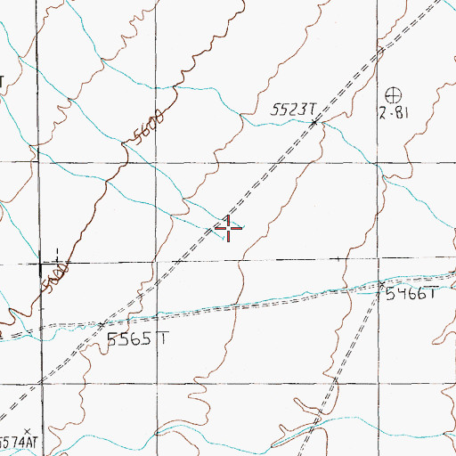 Topographic Map of Uhalde Reservoir, NV