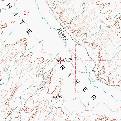 Topographic Map of Griswold Lower Well, NV