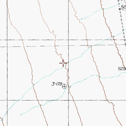 Topographic Map of Triangle Spring, NV