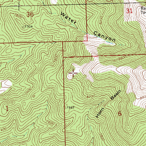 Topographic Map of Pine Spring, NV
