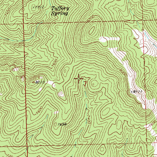 Topographic Map of Rock Spring, NV