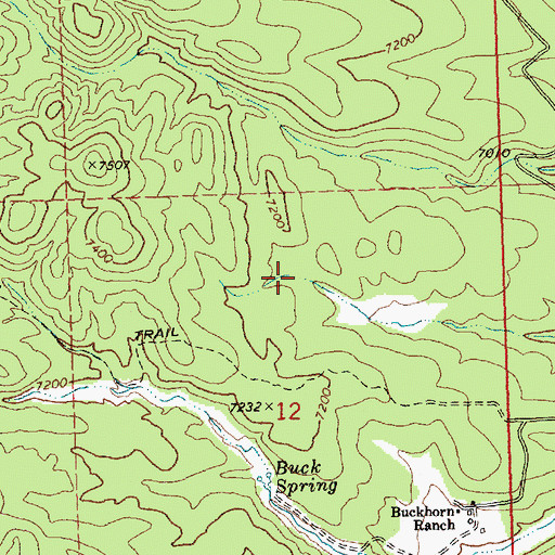 Topographic Map of Little Mud Springs, NV