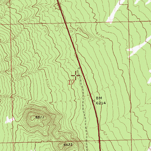Topographic Map of Rosebud Spring, NV