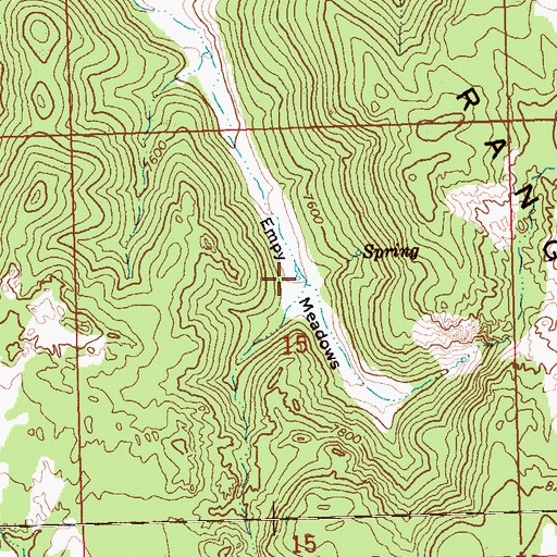 Topographic Map of Meadow Spring, NV