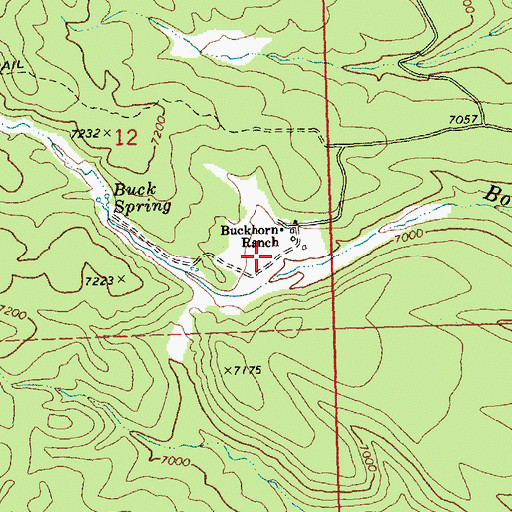 Topographic Map of Muddy Spring, NV