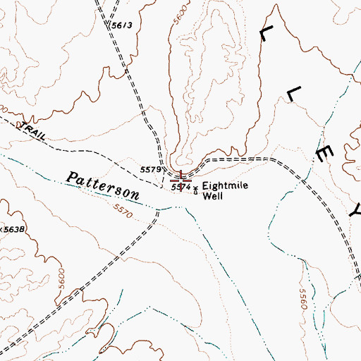Topographic Map of Eight Mile House (historical), NV