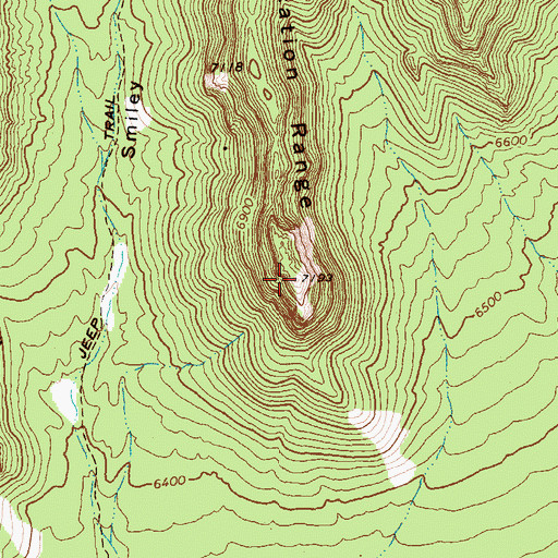 Topographic Map of Mount Patterson, NV