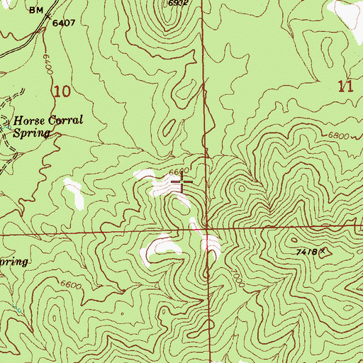 Topographic Map of Grass Patch Spring, NV