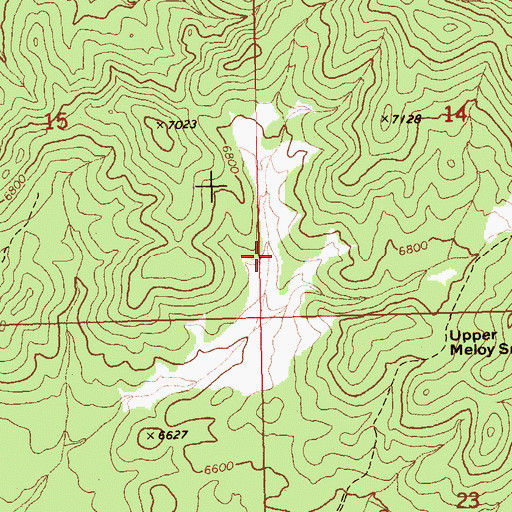 Topographic Map of One Trough Spring, NV