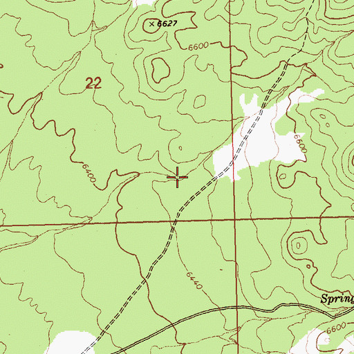 Topographic Map of Lone Cedar Spring, NV