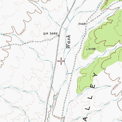 Topographic Map of Maloy Wash, NV