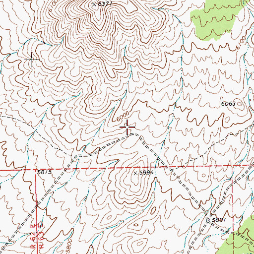 Topographic Map of Burnt Station Well, NV
