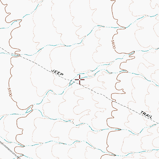 Topographic Map of Coyote Well, NV