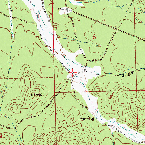 Topographic Map of Upper Wilson Creek Ranch, NV