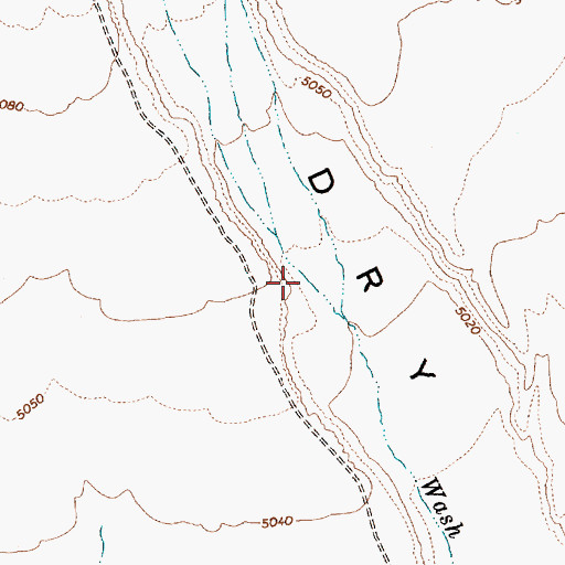 Topographic Map of Bailey Knoll Reservoir, NV