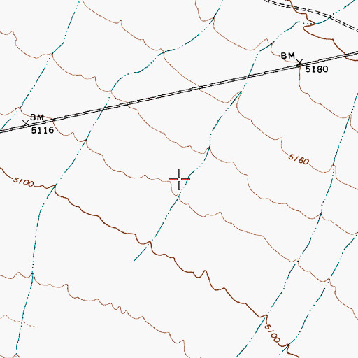 Topographic Map of Bristol Reservoir, NV