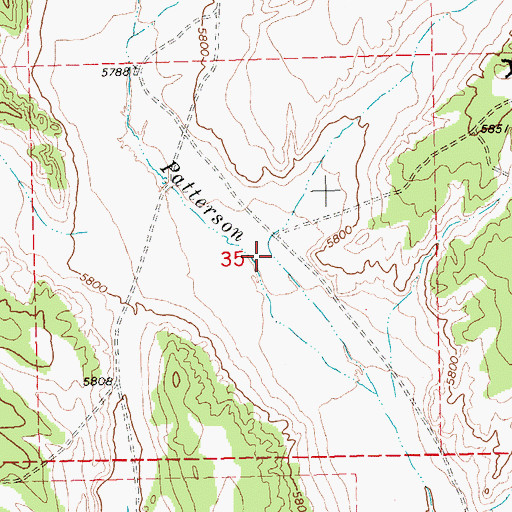 Topographic Map of Twentyonemile Well, NV