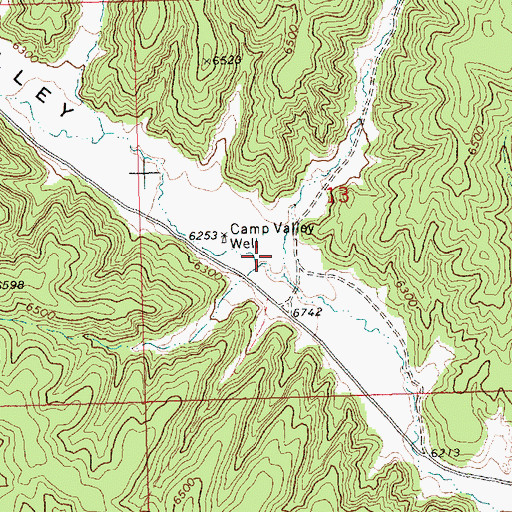 Topographic Map of Camp Valley (historical), NV