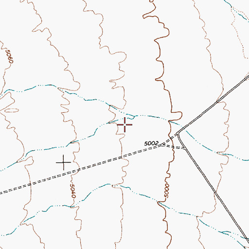 Topographic Map of Cherry Creek, NV
