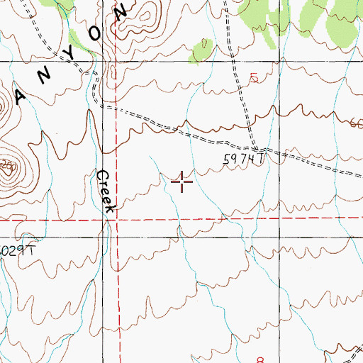 Topographic Map of Cedar Spring, NV