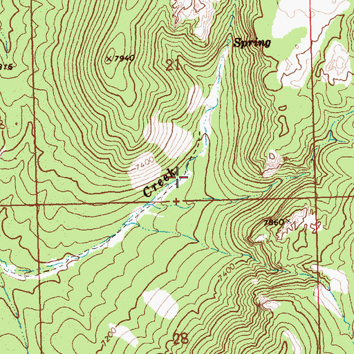 Topographic Map of Bailey Number Two, NV