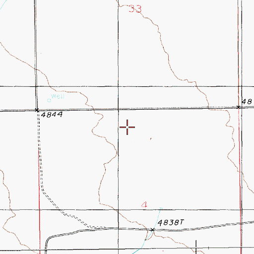 Topographic Map of Sundown Spring, NV