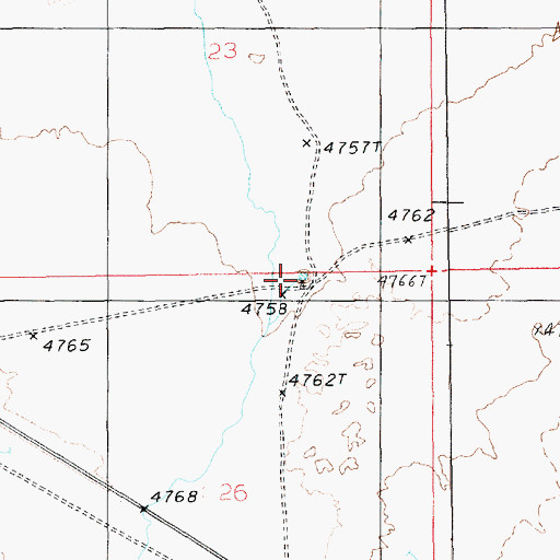 Topographic Map of Windmill Number One, NV