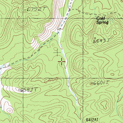 Topographic Map of Cold Spring, NV