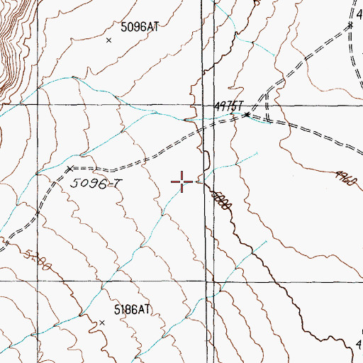 Topographic Map of Tule Spring, NV