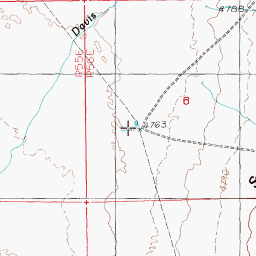 Topographic Map of Buttes Spring, NV