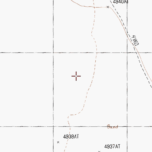 Topographic Map of East Coal Valley Reservoir, NV
