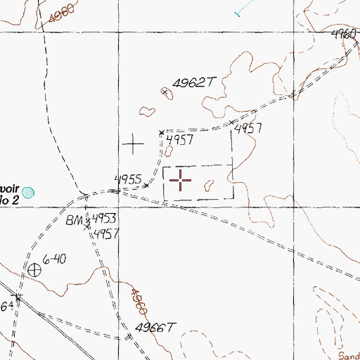 Topographic Map of Coal Valley Holding Field, NV