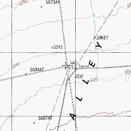 Topographic Map of Smith Spring, NV