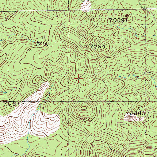 Topographic Map of Logan Spring, NV