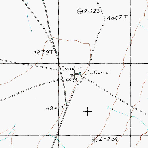 Topographic Map of Shadow Spring, NV