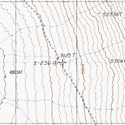 Topographic Map of Stinking Spring, NV