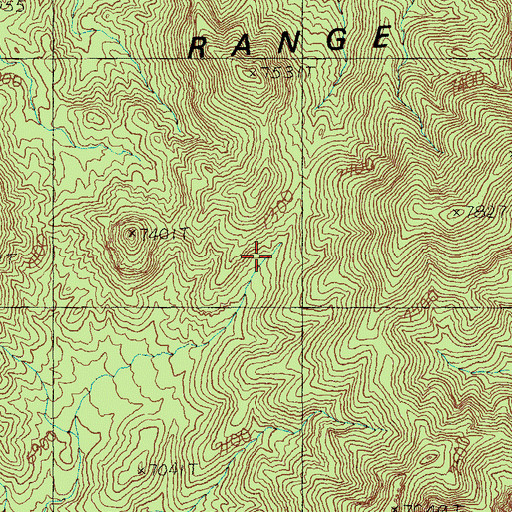 Topographic Map of Wild Horse Spring, NV