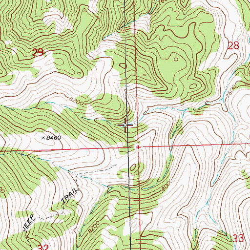 Topographic Map of Karo (historical), NV