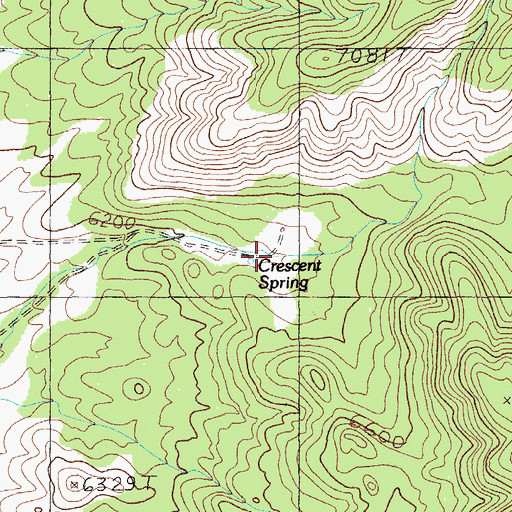 Topographic Map of Crescent (historical), NV