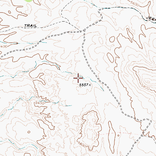 Topographic Map of Mustang Spring, NV