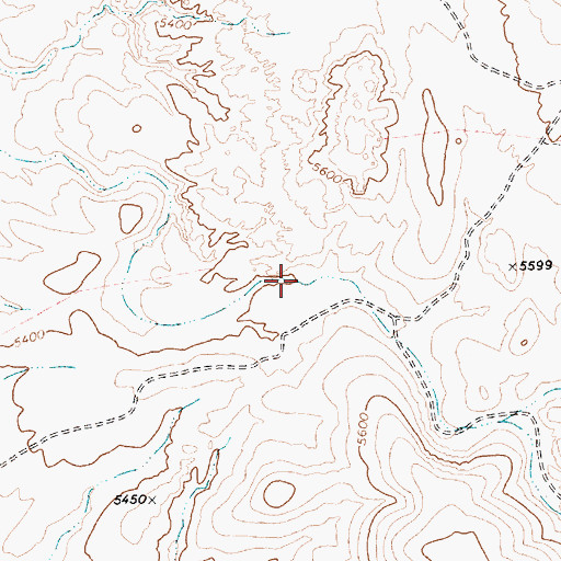 Topographic Map of Rock Spring, NV