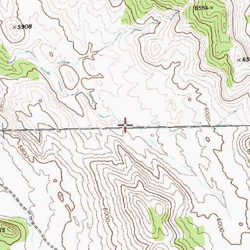 Topographic Map of Red Rock Spring, NV