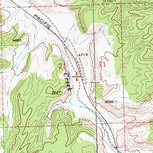 Topographic Map of Minto (historical), NV