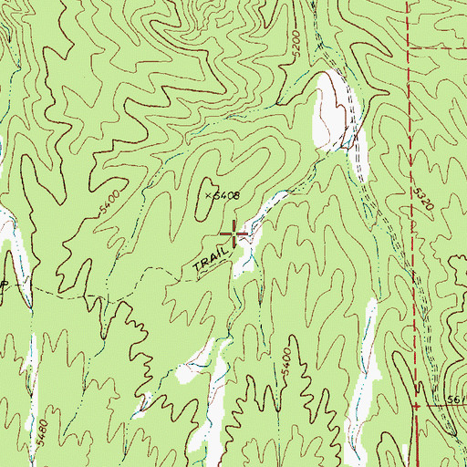 Topographic Map of Eccles Reservoir, NV